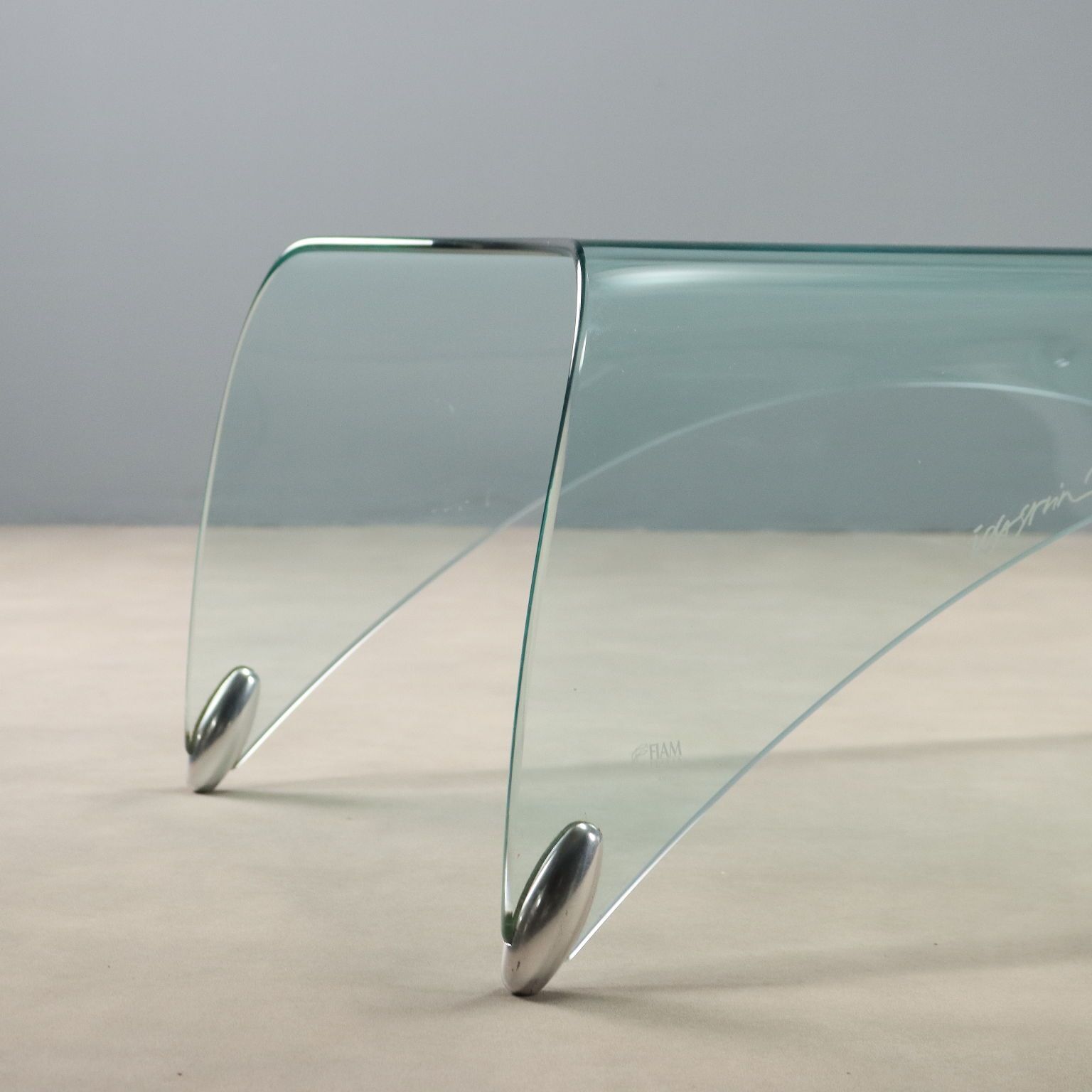 Vintage Coffee Table Glass Design Massimo Iosa Ghini Italy 1980s photo 1990.0