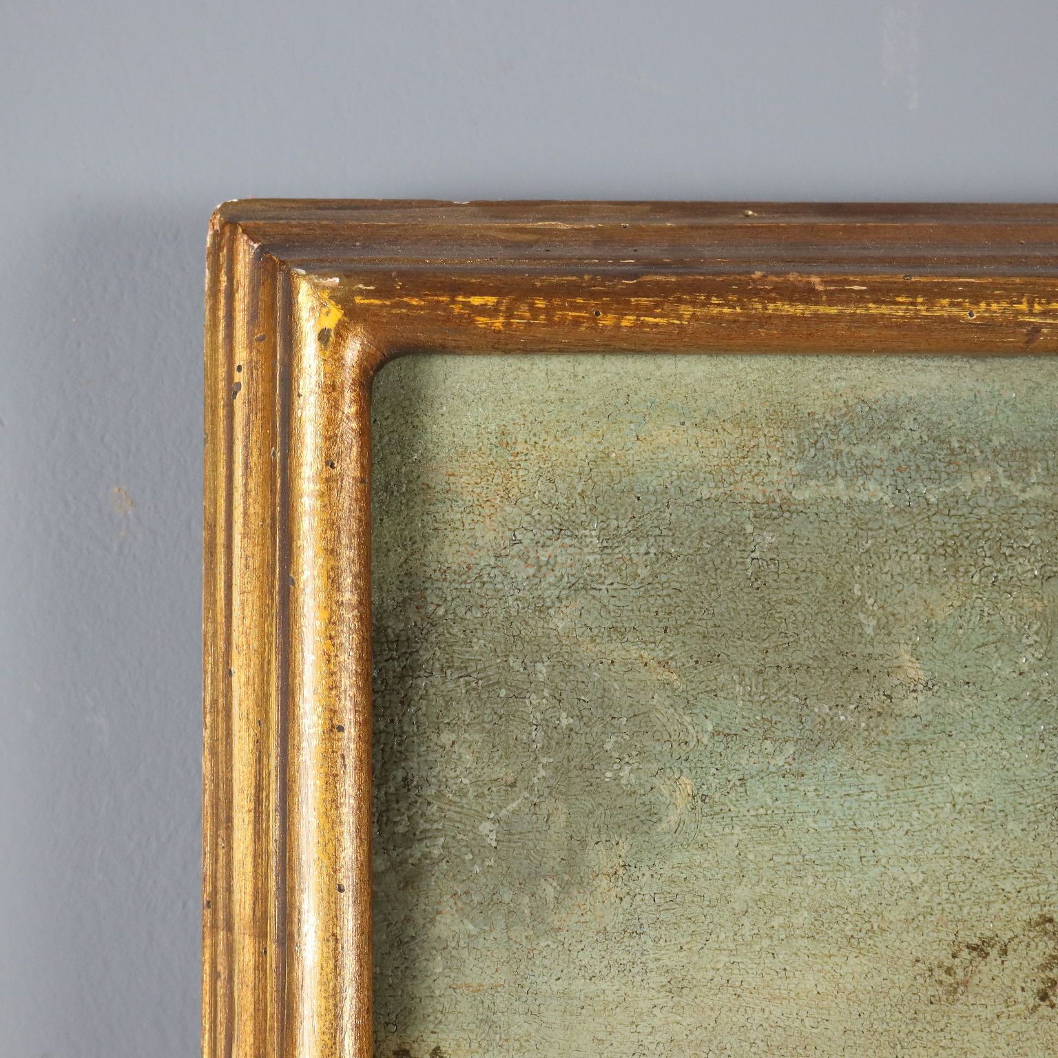 photo furniture Antique Painting Landscape With Figures Oil On Canvas '700