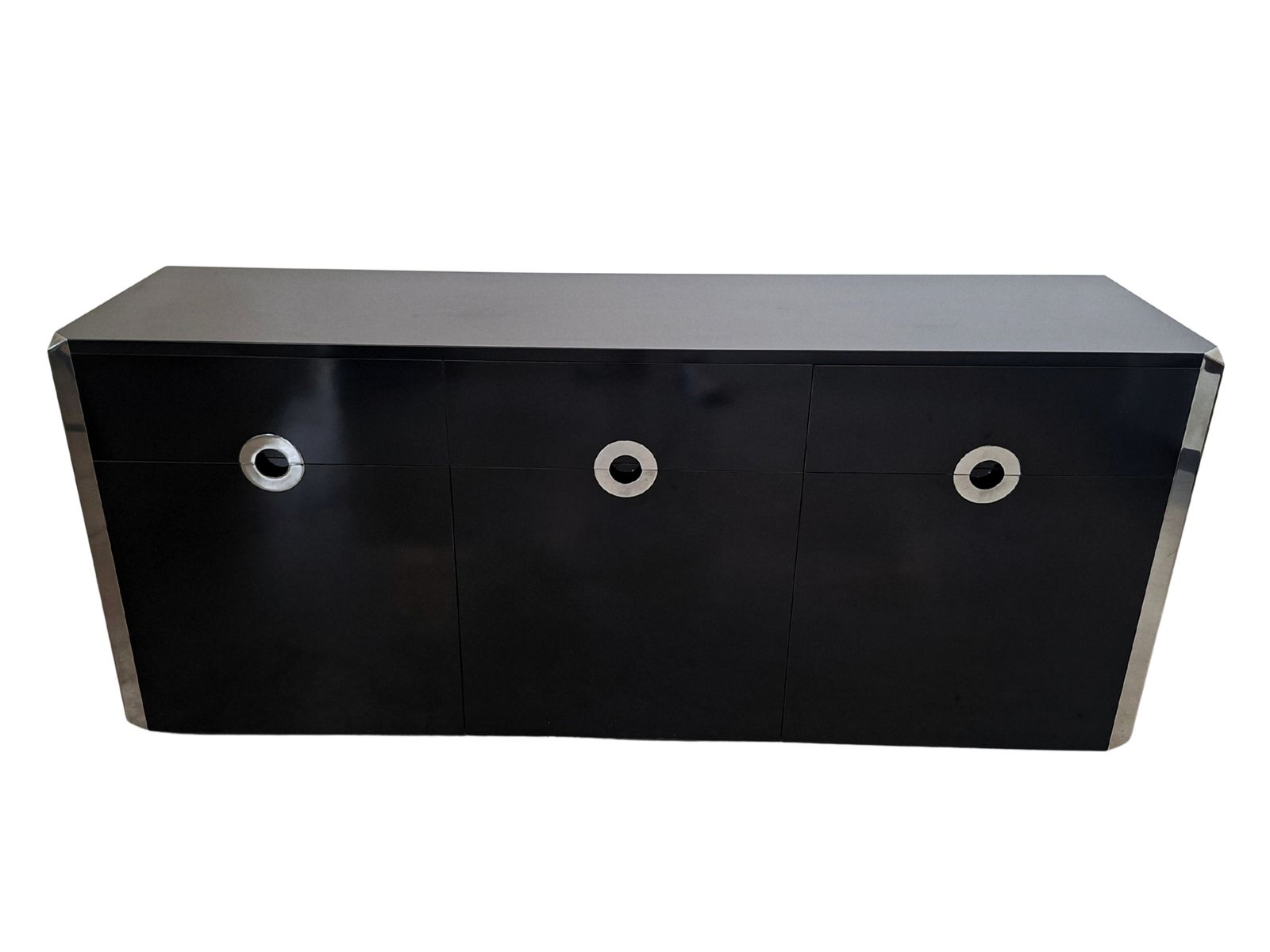 Iconica Credenza 3 Ante "Alveo" Di Willy Rizzo Per Mario Sabot – Design Anni '70 photo furniture