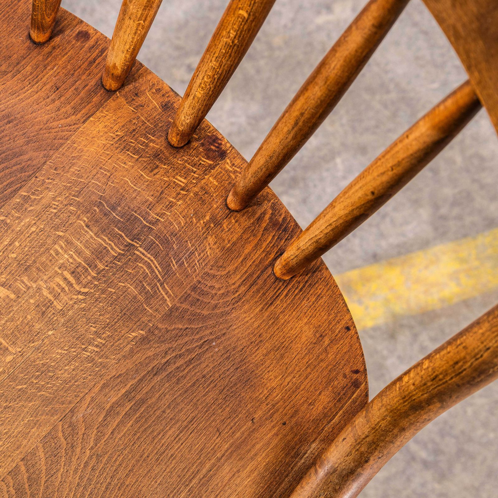 1920's French Oak Atelier Swivel Chair photo vinterior