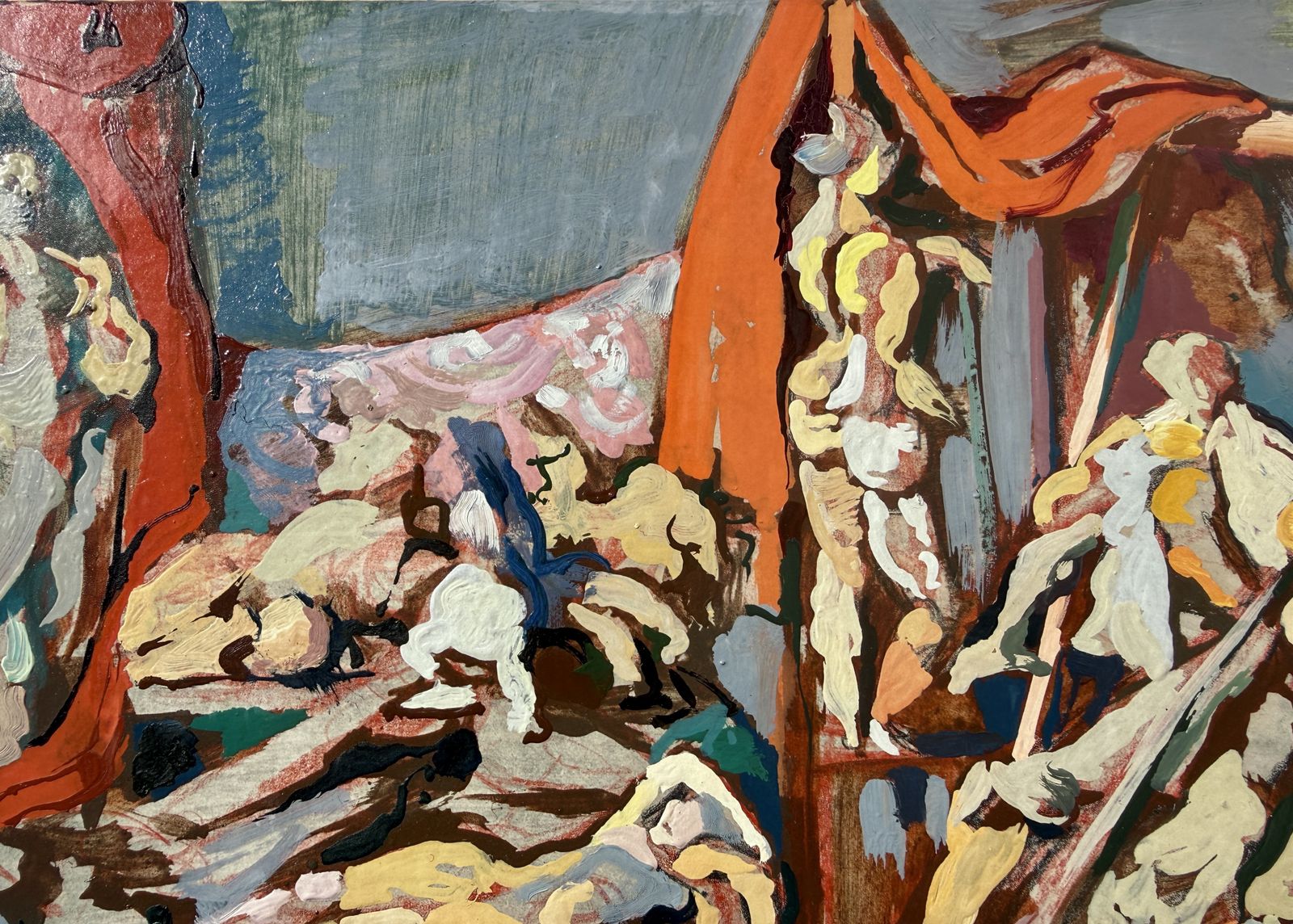 Antoni Pitxot Surrealistisch Antropomorf Interieur, Dalí-kring Cadaqués Spaans Olieverfwerk 1996 photo 1900.0