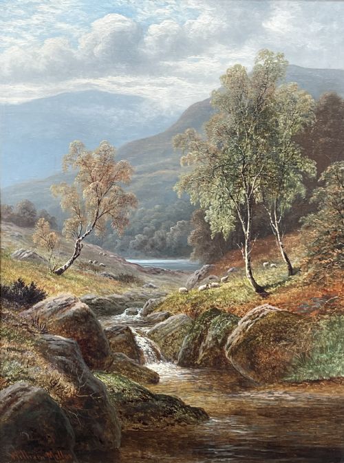 Stunning Large Landscape Oil Painting By William Mellor, Capel Curig, North Wales photo Art