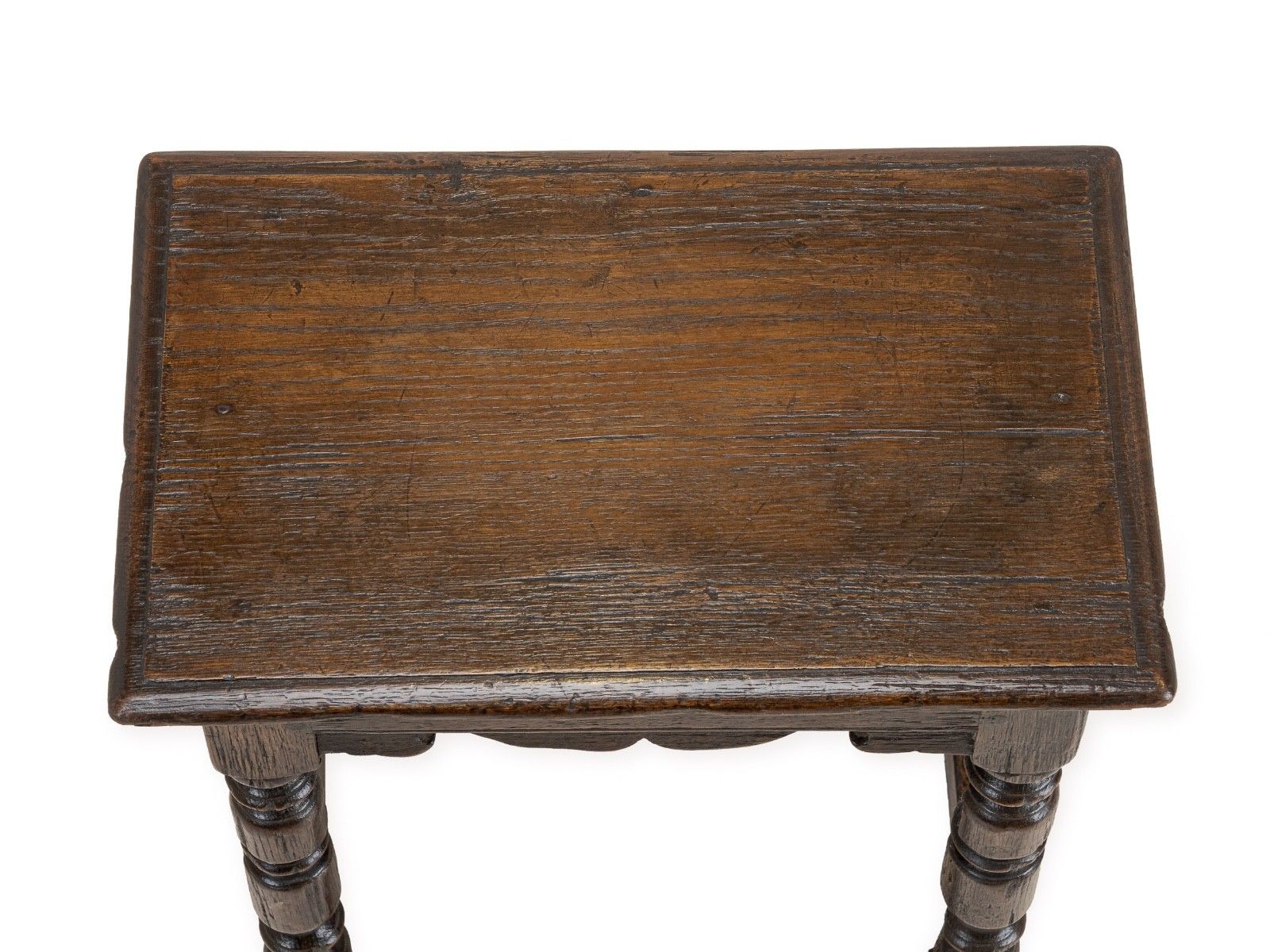 19th Century English Oak Joint Stool In The Late 17th Century Style photo Furniture