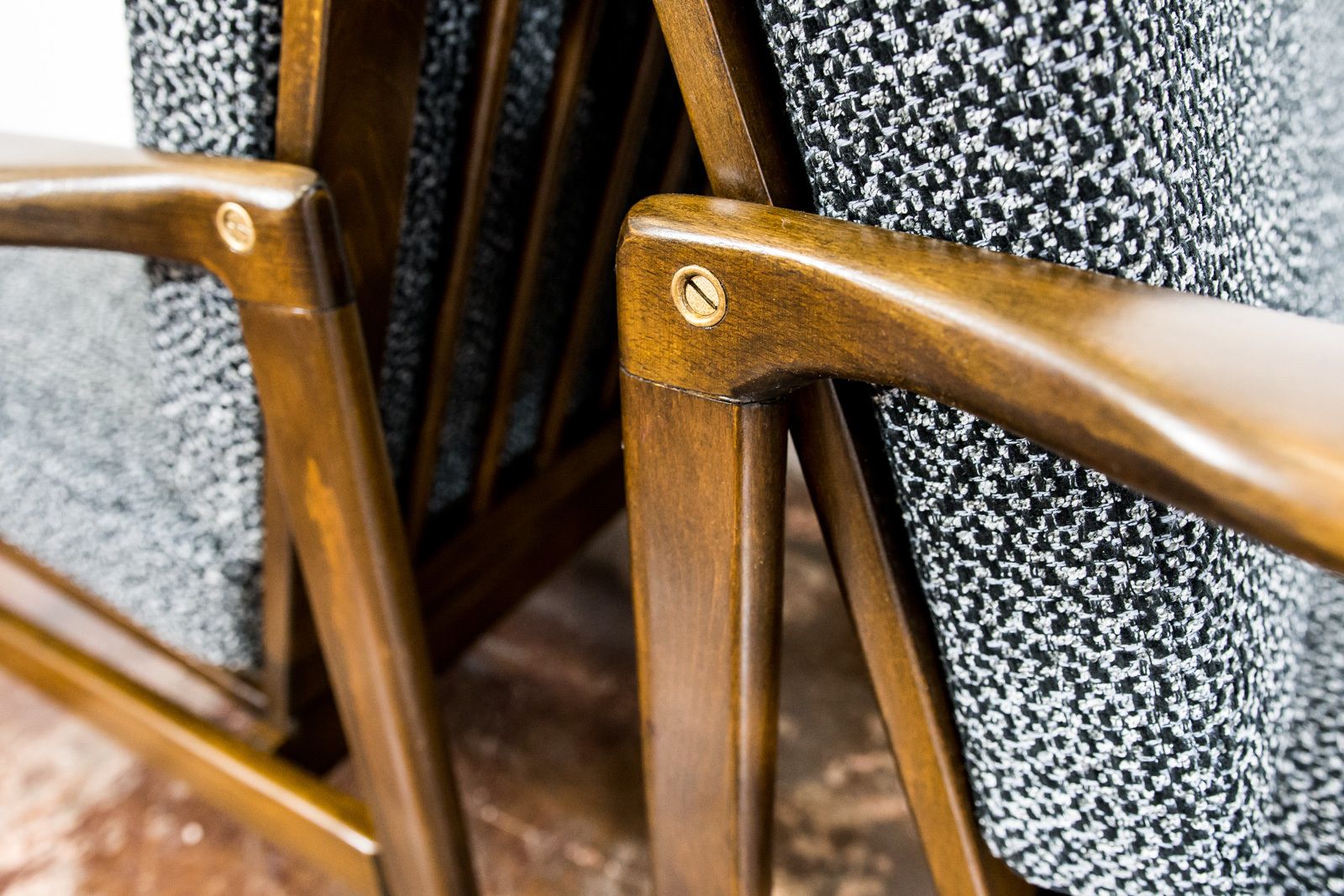 Mid Century Modern Armchairs By Zenon Bączyk, 1960's, Set Of 2 photo 1300.0