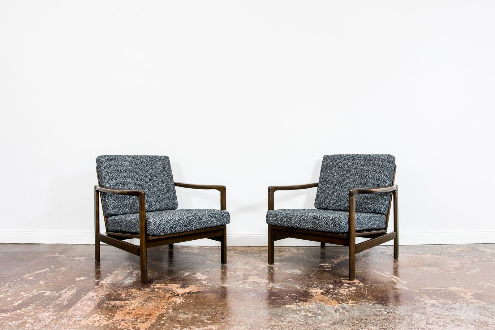 Mid-Century Modern fauteuils van Zenon Bączyk, ca. jaren 1960, set van 2 photo vinterior