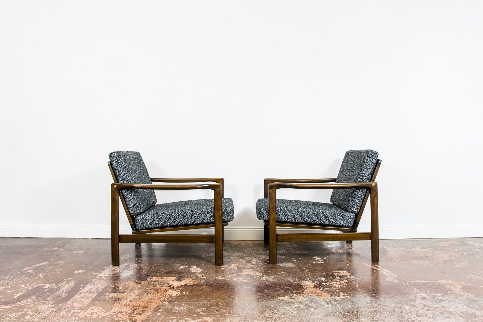 Mid Century Modern Armchairs By Zenon Bączyk, 1960's, Set Of 2 photo buy