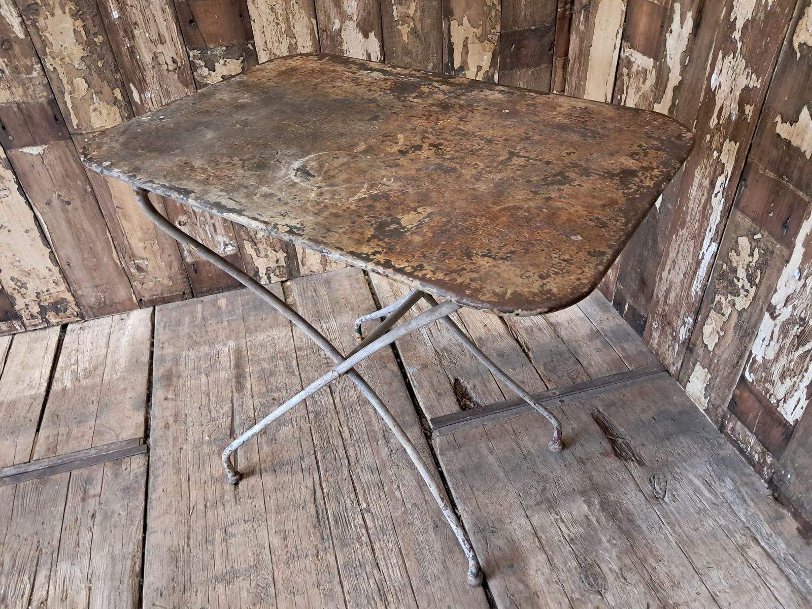 French Folding Bistro Table, 1940s photo for sale
