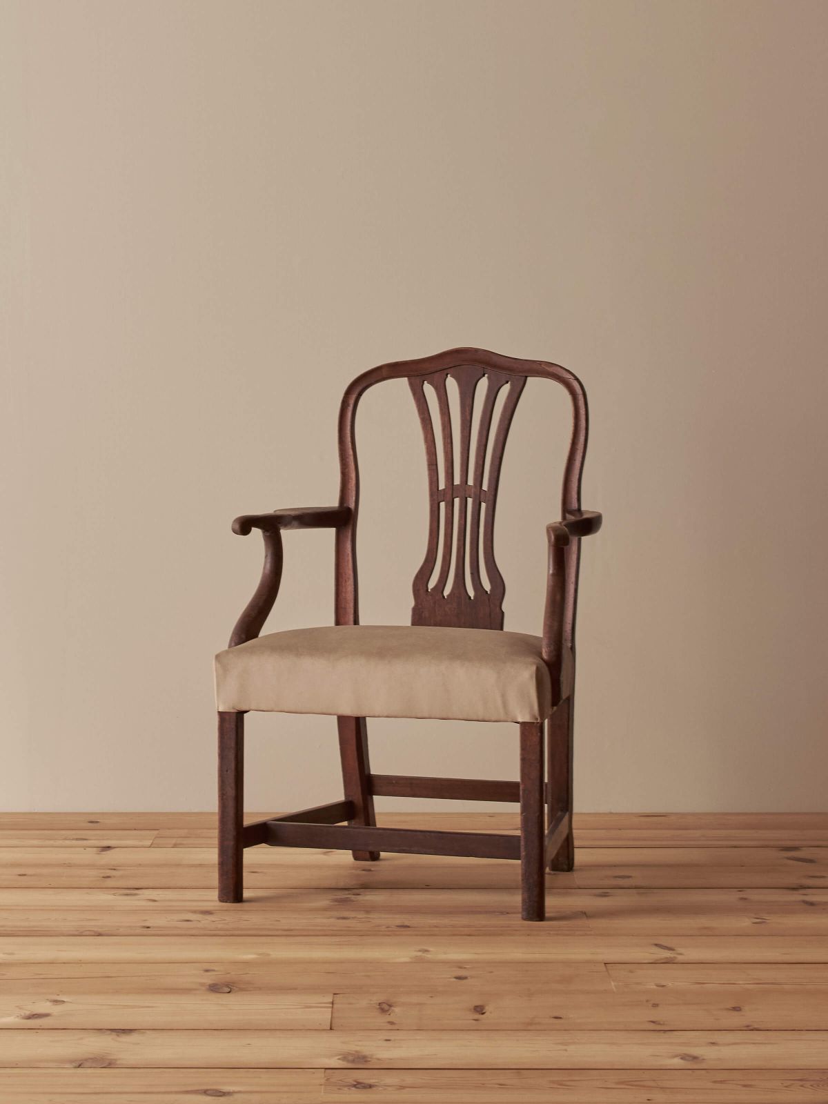 Georgian Carver Chair With Upholstered Seat photo Furniture
