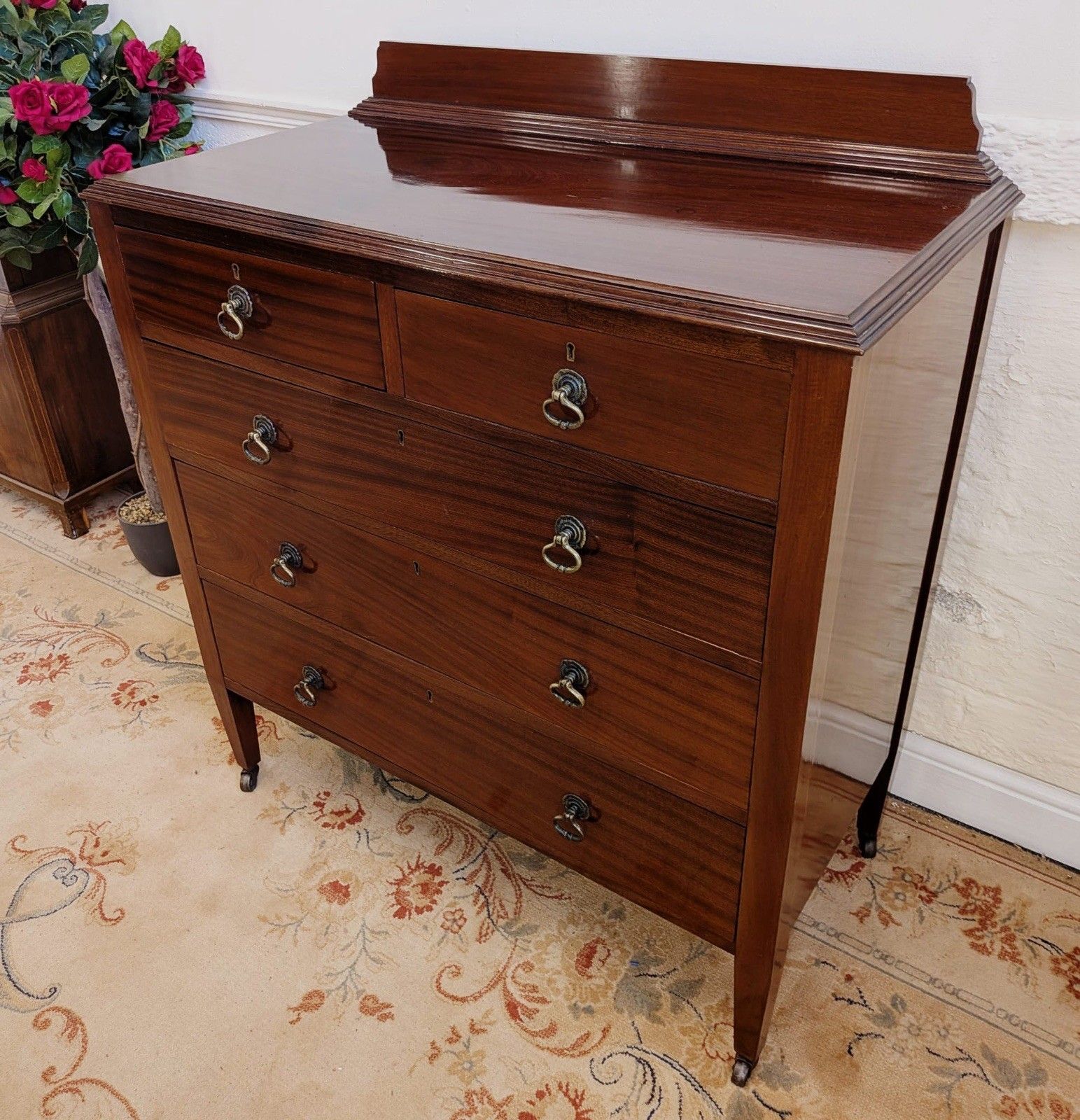 Edwardian Mahogany Chest Of 2 Over 3 Drawers photo buy