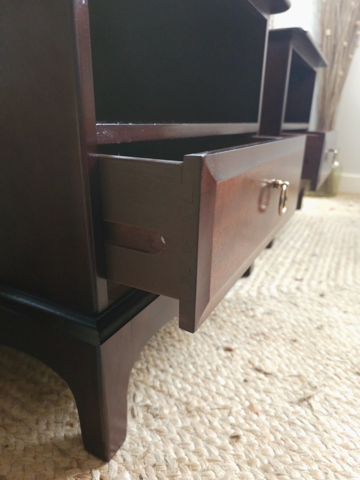Furniture Stag Minstrel Bedside Drawers Pair Mid Century Retro Bedside Units Delivery photo