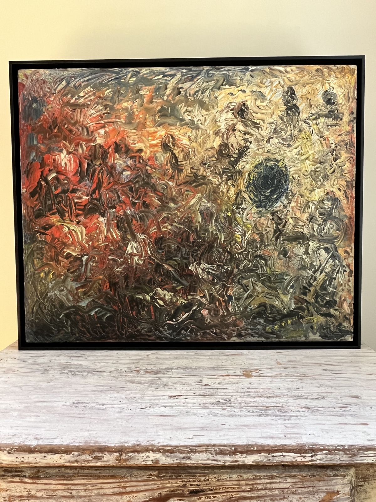 Stunning Abstract Oil On Board Painting Thomas O'donnell, Signed
