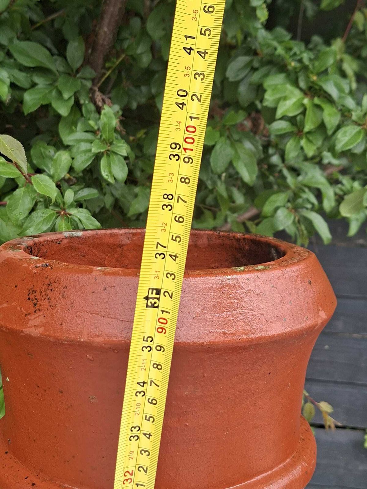 Set Of 3 Reclaimed Terracotta Chimney Pots – Architectural Garden Planters photo vinterior
