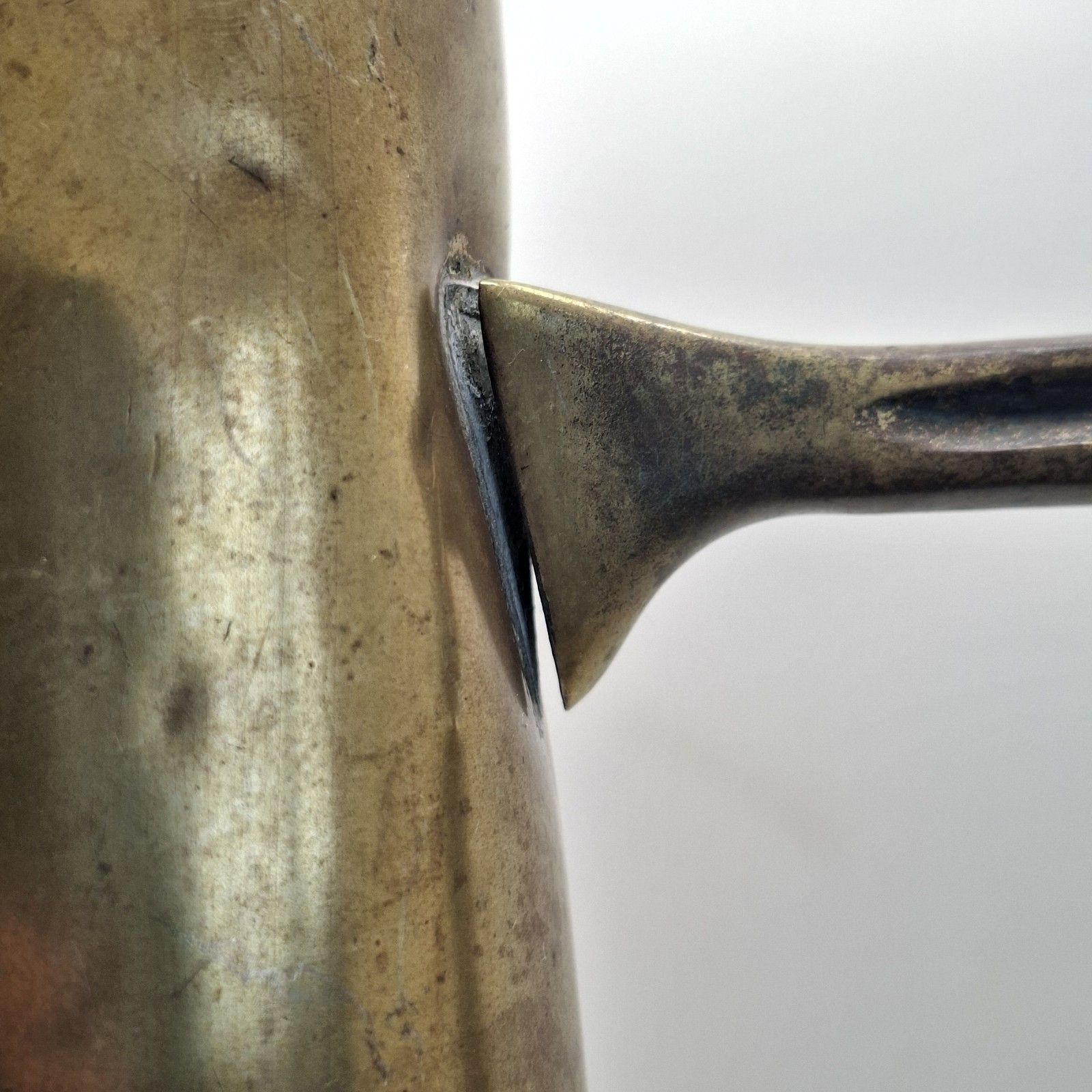 photo furniture Art Nouveau Arts & Crafts Brass Amphora Vase With Handles Large British Antique