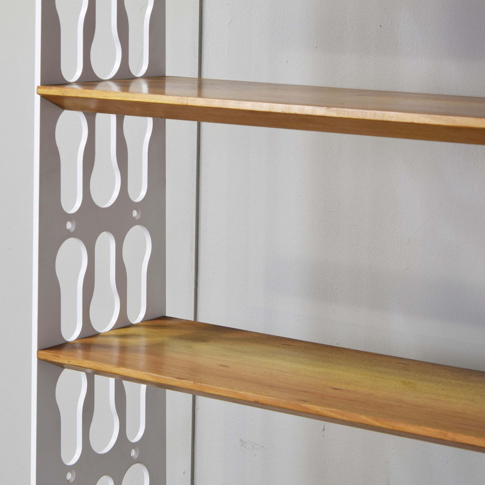 Misia Arte Historical Editions: Mid Century Teak & Lacquered Metal Bookshelf photo buy