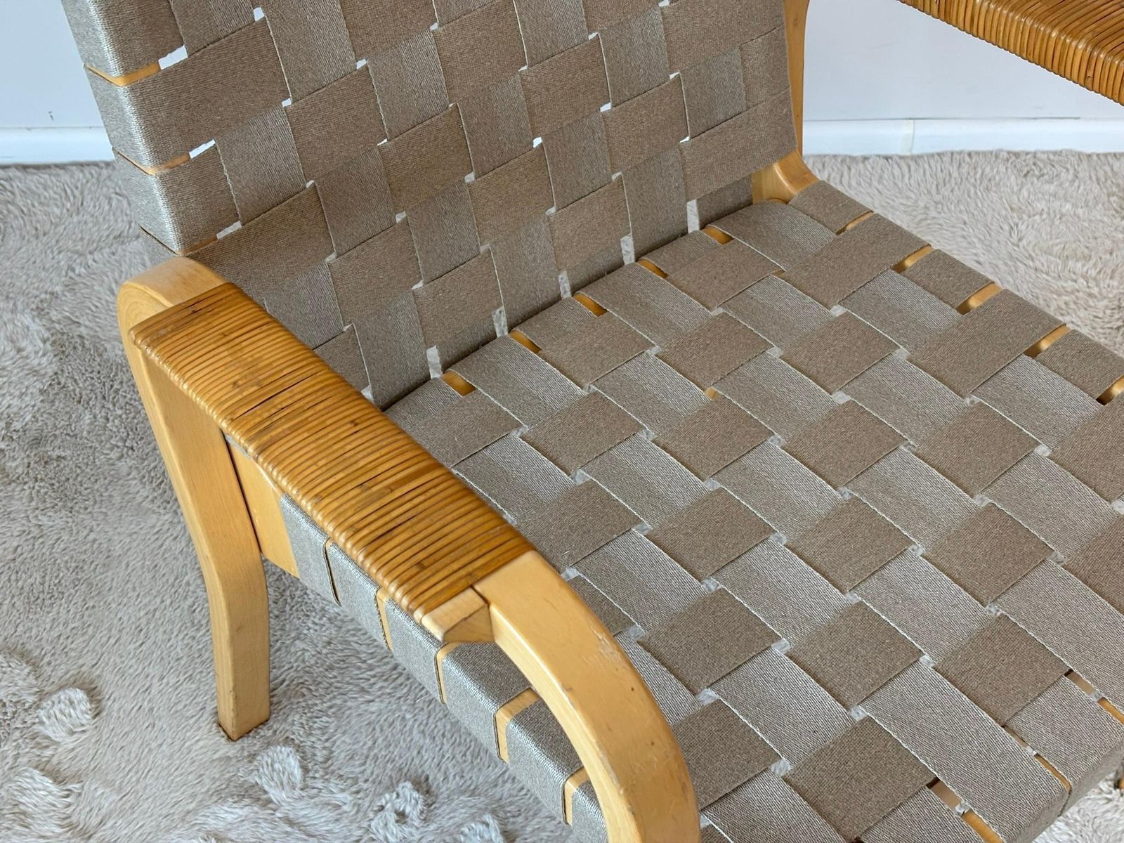 photo for sale Model 45 Lounge Chairs By Alvar Aalto For Artek, 1970s