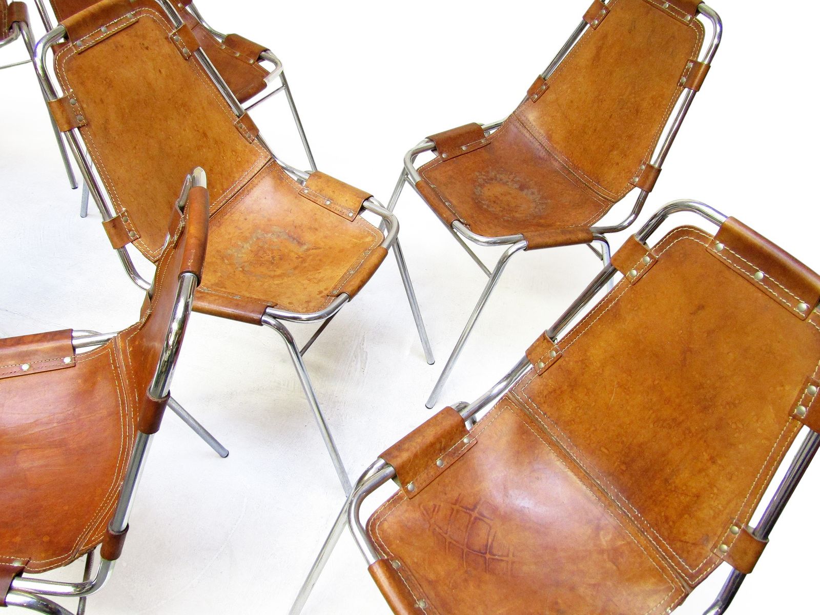 photo furniture Eight Italian 1960s Charlotte Perriand "Les Arcs" Chairs By Dal Vera