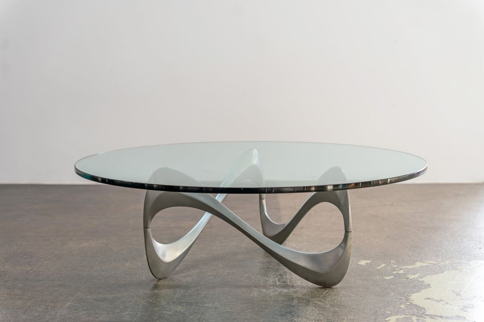 Vintage Snake Coffee Table Made Of Aluminum And Glass By Knut Hesterberg For Ronald Schmitt, 1960s photo 1949.0