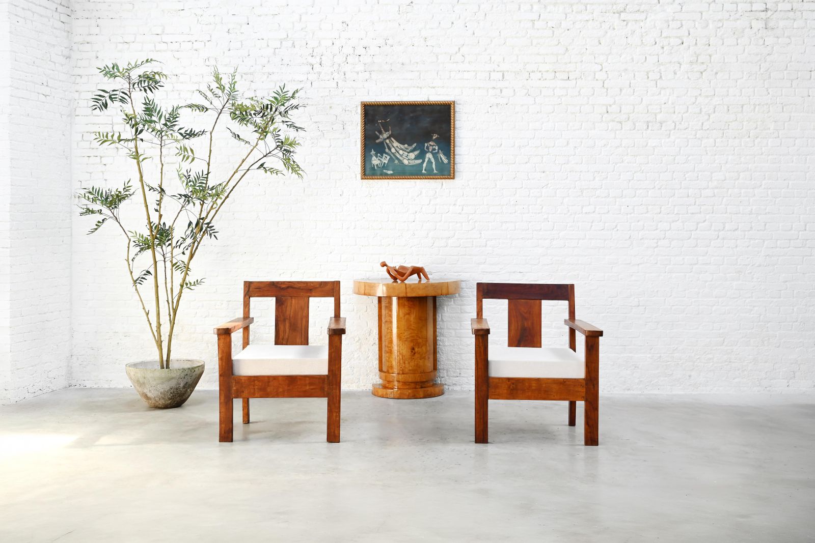 Pair Of French Modernist Teak Armchairs, 1960s photo Furniture