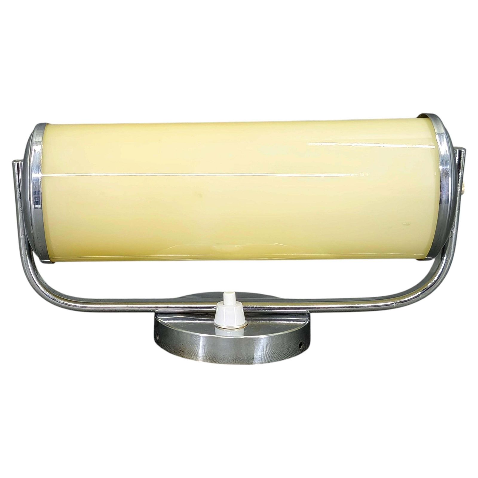 Tsjechische art deco wandlamp van opalineglas, jaren 1930