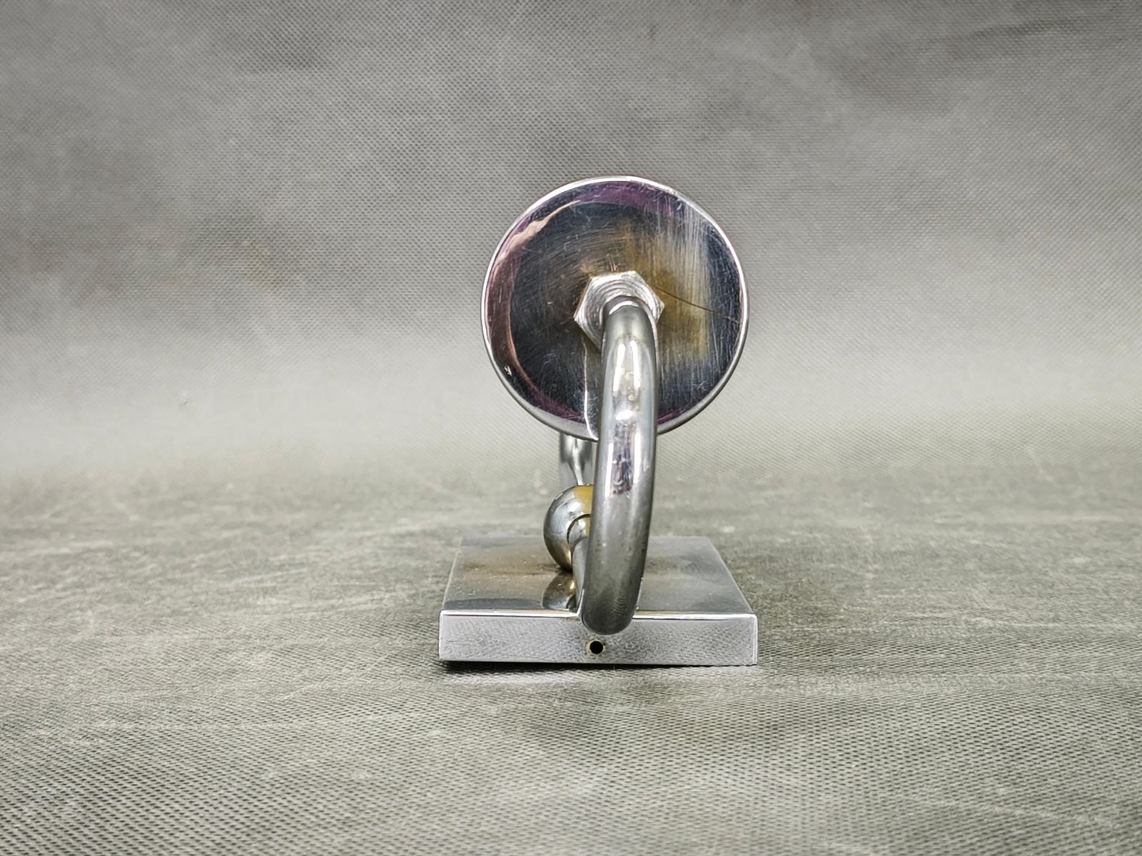 Tsjechische art deco wandlamp van chroom en champagneglas, jaren 1930 photo for sale