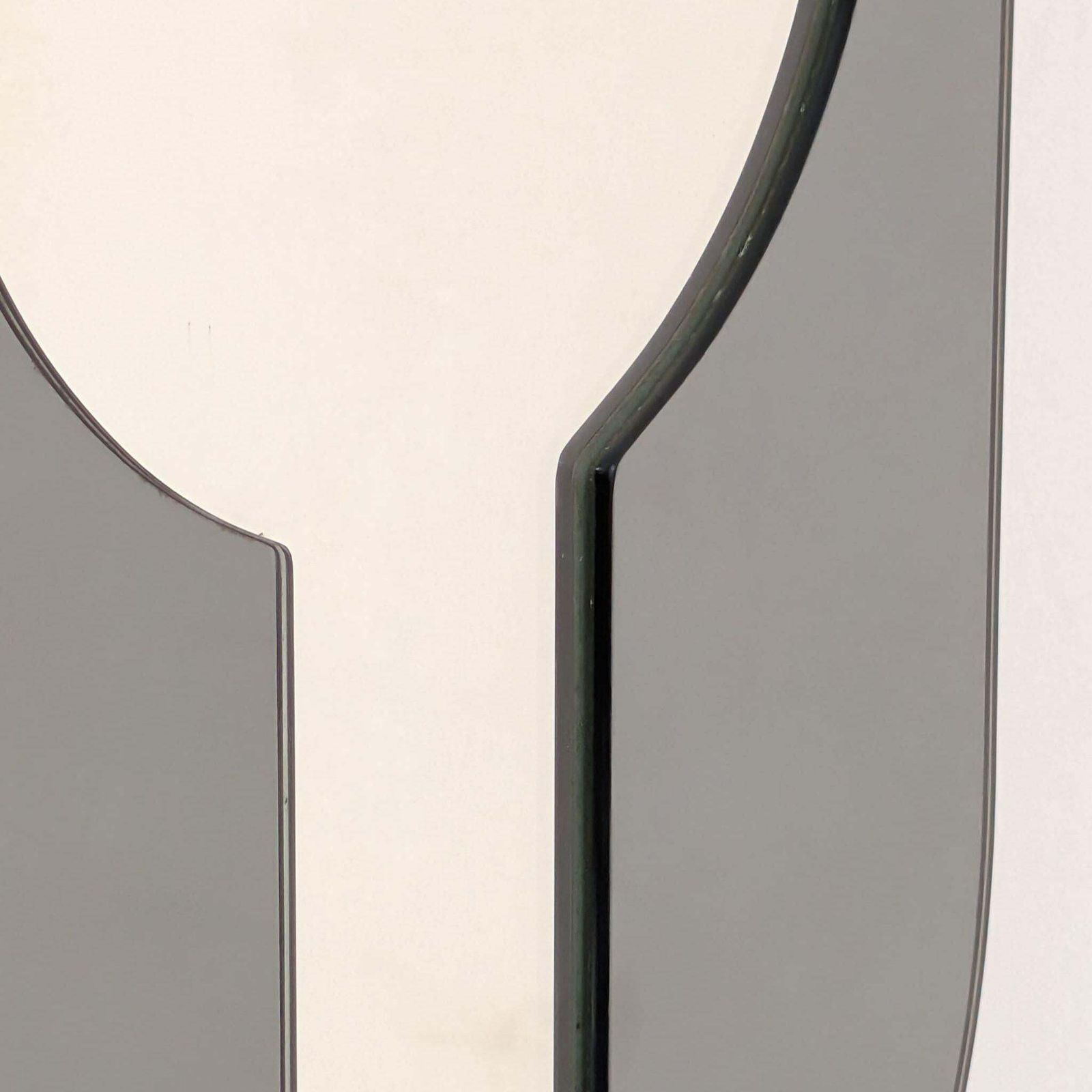 Space Age Italian Smoked Wallmirror Attributed To Cristal Arte, 1970s photo for sale