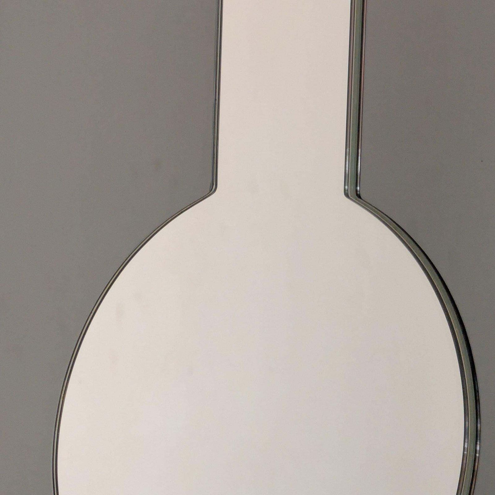 Space Age Italian Smoked Wallmirror Attributed To Cristal Arte, 1970s photo vintage
