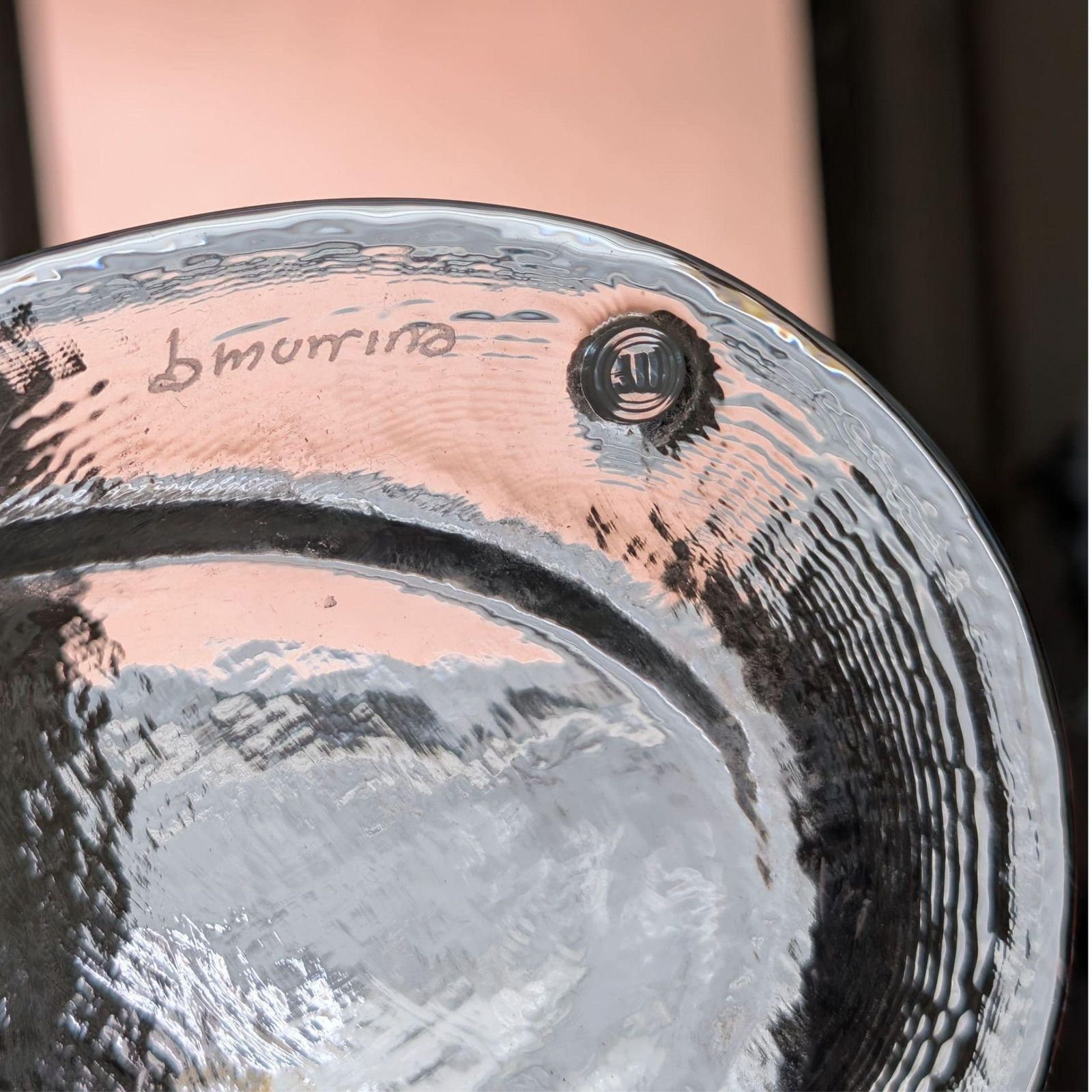Pair Of 1970s Italian Murano Glass Ashtrays Yin Yang By La Murrina photo 303.0