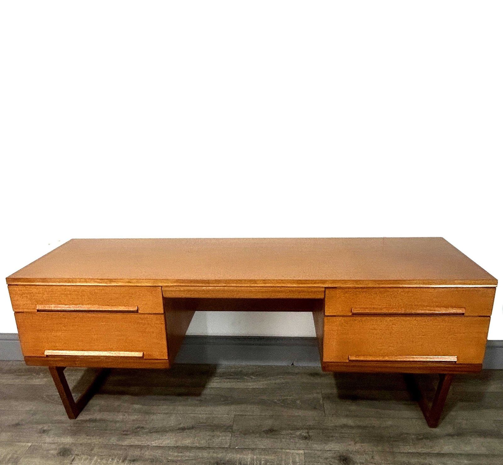 Stylish Mid Century Teak Desk White & Newton 1960's photo for sale