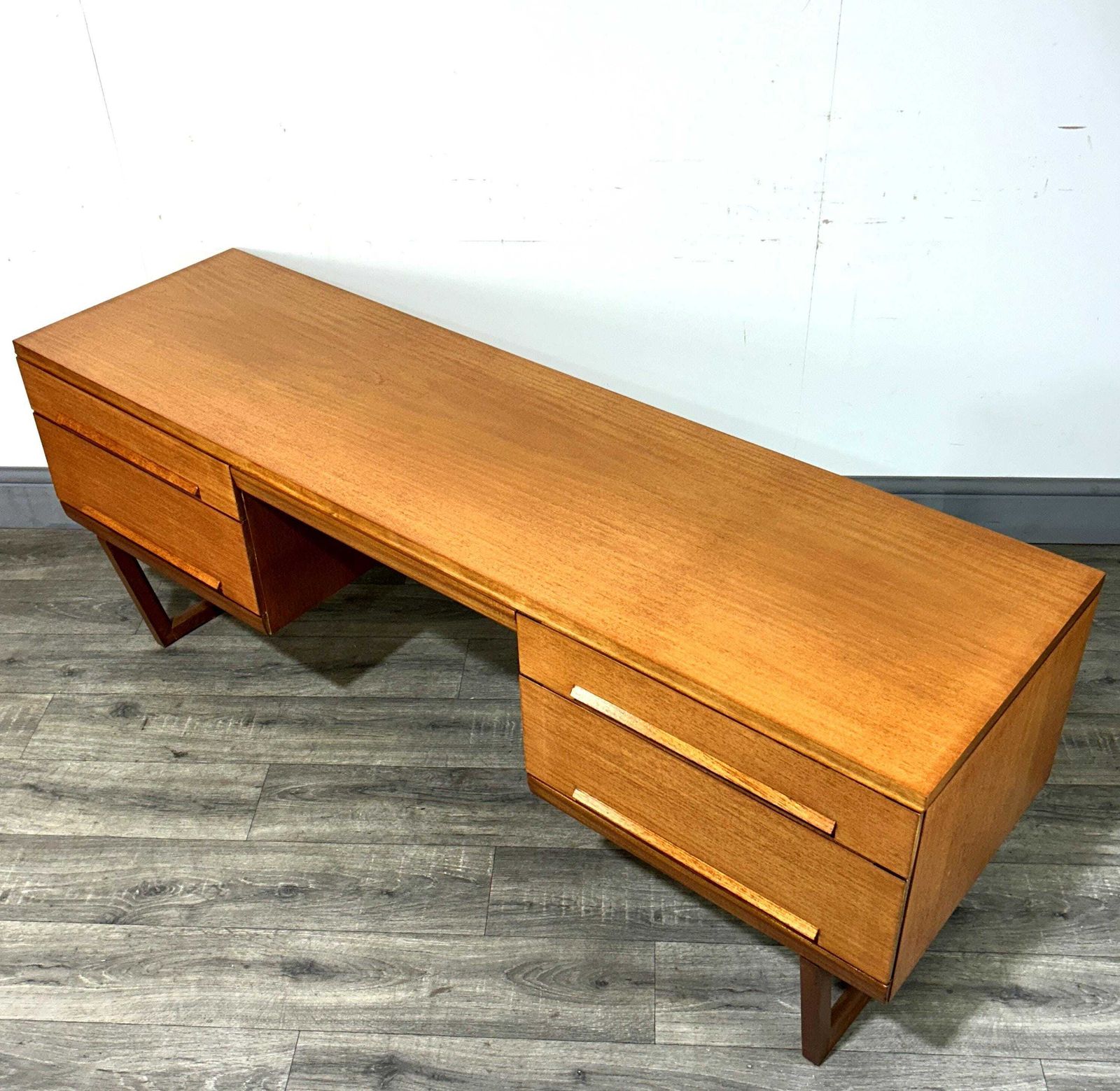 photo furniture Stylish Mid Century Teak Desk White & Newton 1960's