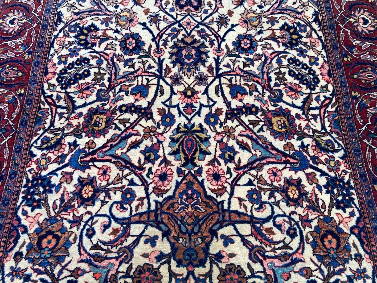 Antique Kashan Rug 2.12m X 1.31m photo buy
