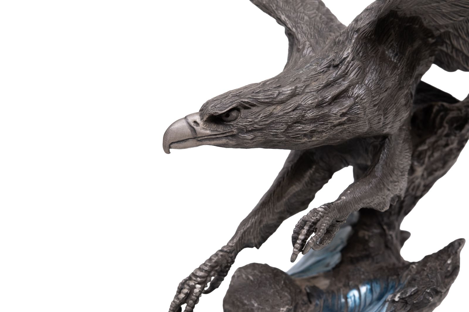 The Alaskin Chilkat Bald Eagle Statue Pewter By Paul Brunelle photo vinterior