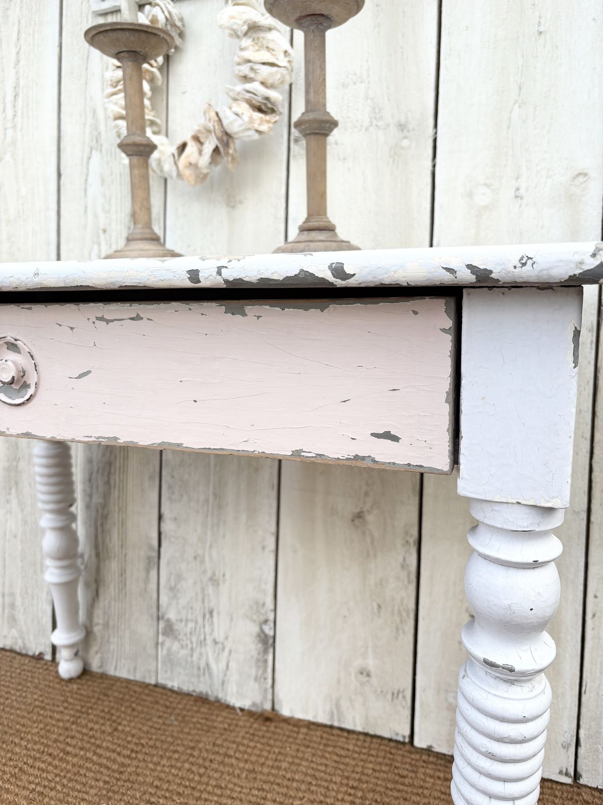 Antique French Painted Table, 19th Century photo furniture