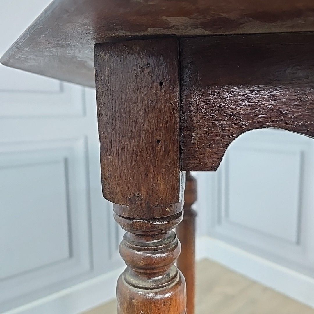 photo for sale Antique Lamp Side Table Edwardian Early 20th Century Mahogany Occasional Vintage