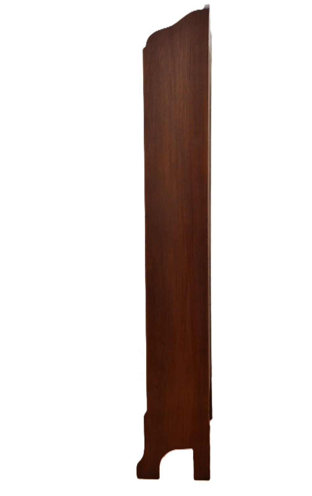 Furniture Slim Mahogany And Inlaid Open Bookcase C1900s photo