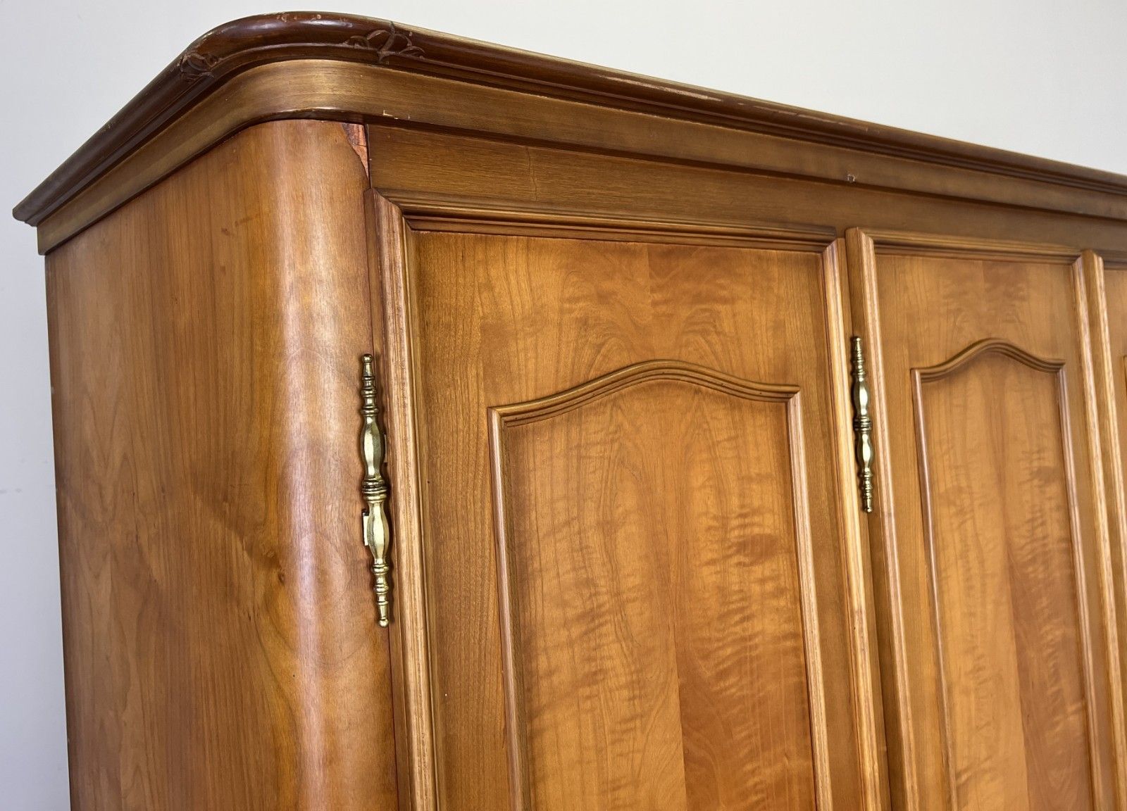 Wardrobe Vintage French Louis XVI Style Four Door Carved Armoire Lot 6079 photo for sale