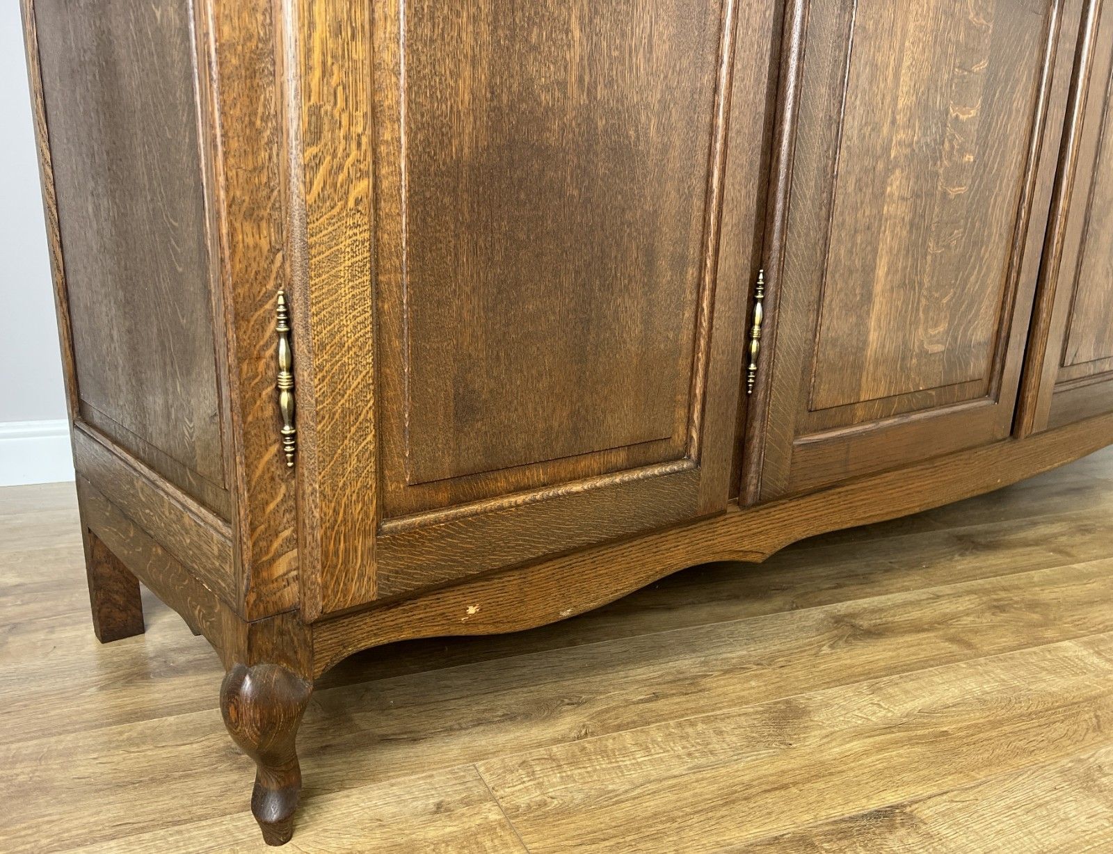 Wardrobe Vintage French Louis XVI Style Four Door Oak Carved Armoire Lot 6081 photo buy