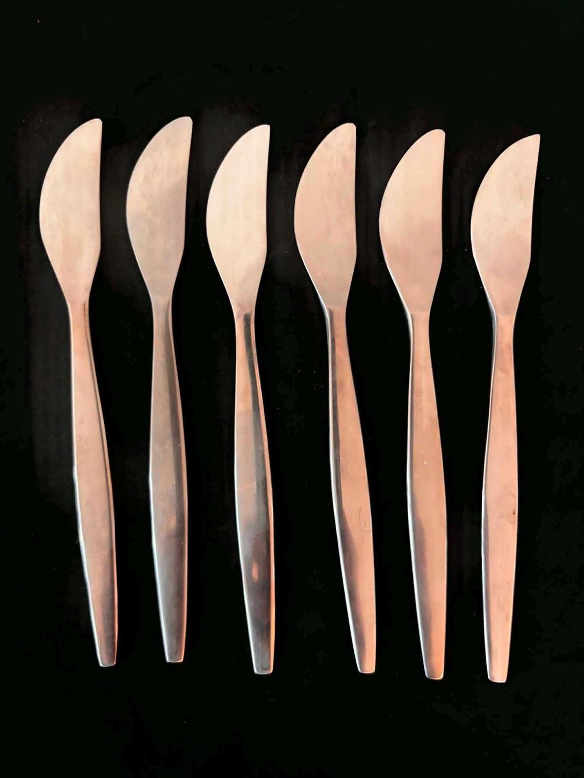 Gense Focus Fruits Knives – Scandinavisch Modernistisch Satijn Roestvrij Staal – Set Van 6