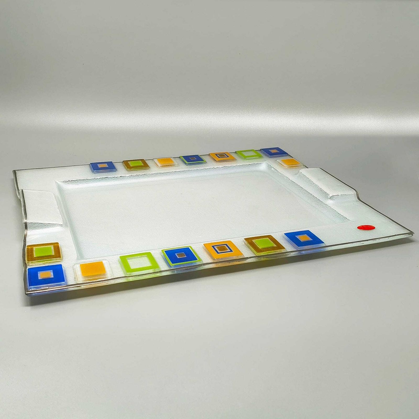 Plateau Albatros en verre de Murano, Italie, années 1970 photo furniture