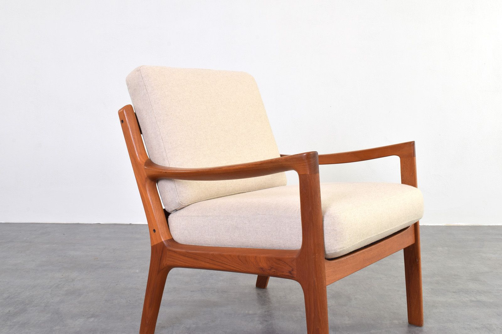 Mid Century Danish Teak Senator Lounge Chair By Ole Wanscher For Cado, 1960s. photo vintage