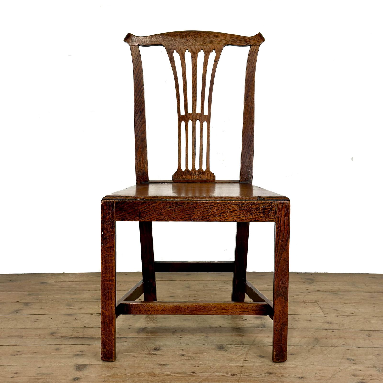 Antique Set Of Six Oak Dining Chairs | Kitchen Chairs | Dining Chairs | Oak Antiques | Farmhouse Seating photo for sale