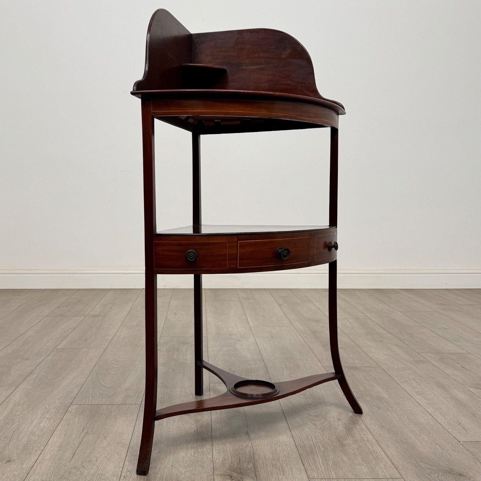 Antique 18th Century Georgian Corner Stand In Mahogany ( Af 5645 ) photo Furniture