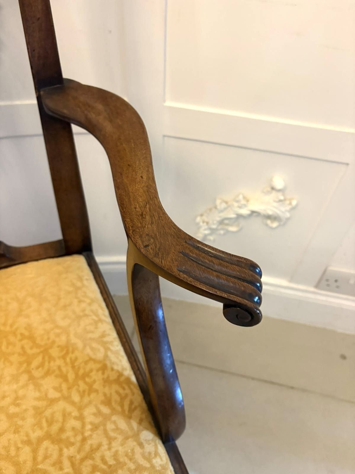 photo for sale Antique 19th Century Mahogany Dining Chairs Set Of Eight 6 Singles 2 Carvers English