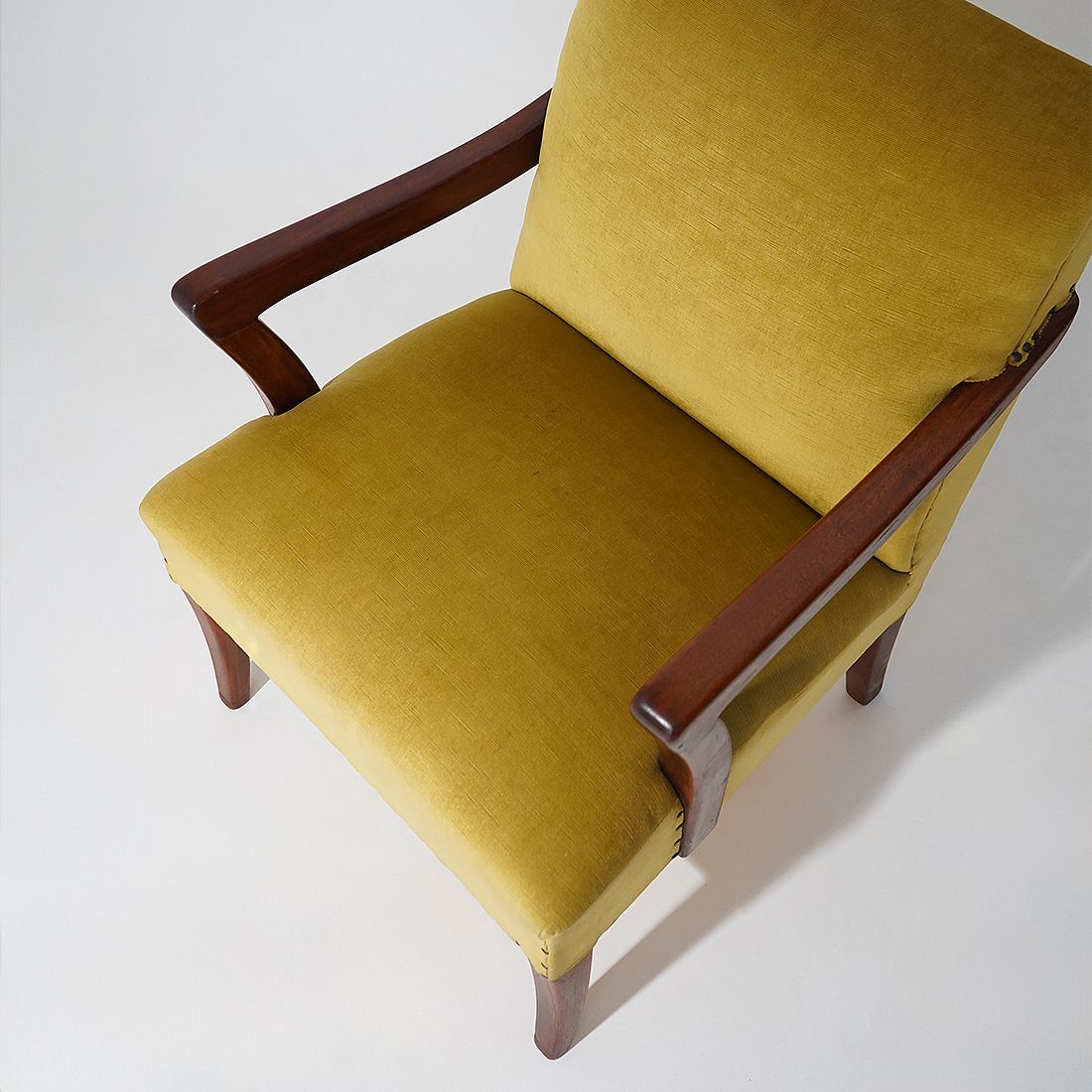 photo for sale Pair Of Velvet Armchairs, 1950s