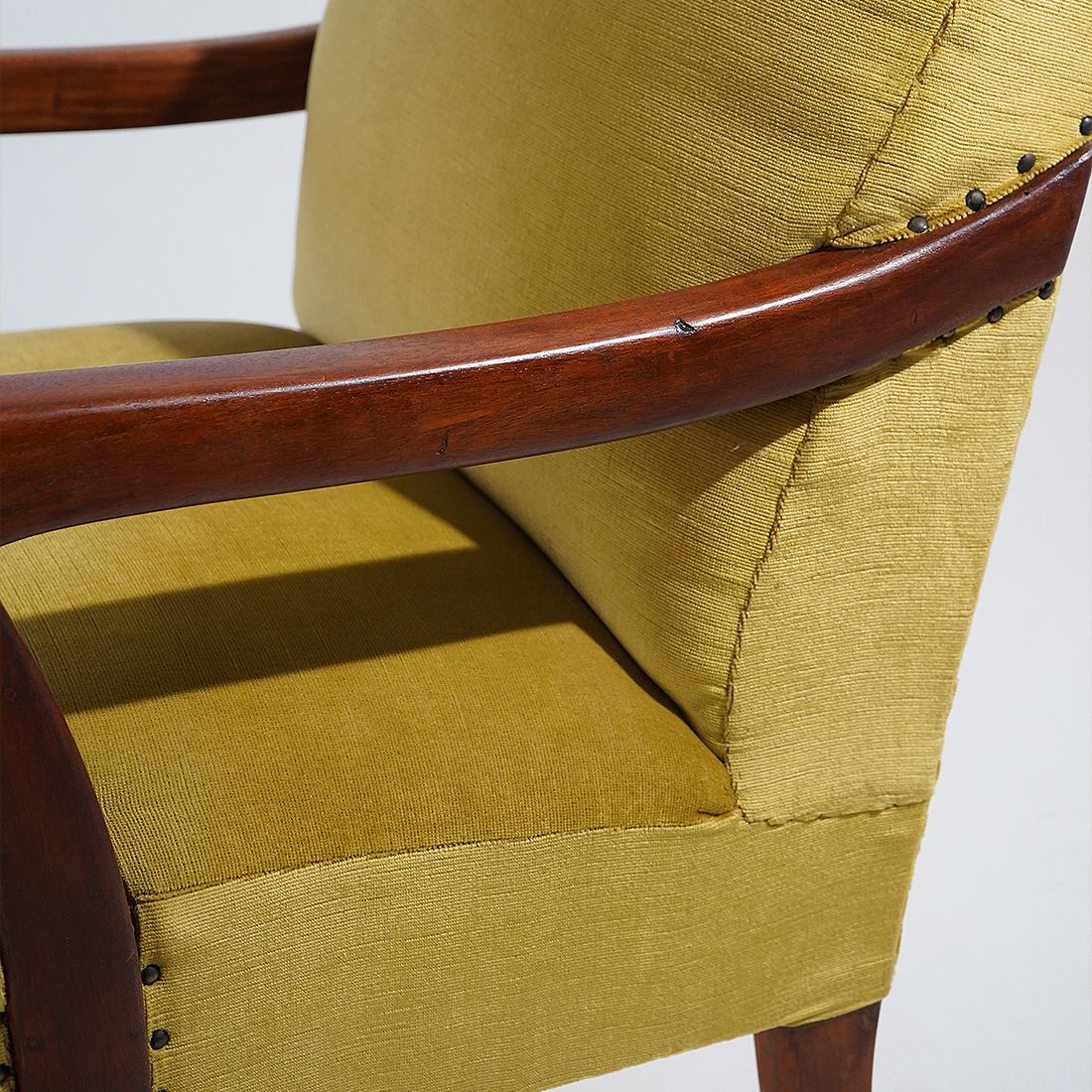 Furniture Pair Of Velvet Armchairs, 1950s photo