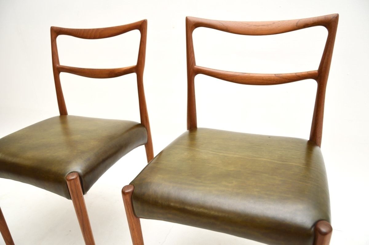 Pair Of Danish Teak And Leather Chairs By Henry Klein For Bramin photo 1164.0
