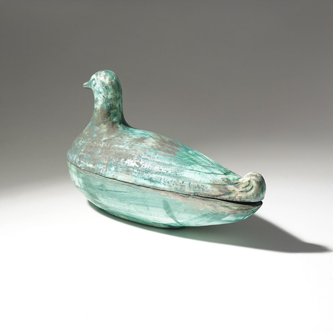 Ceramic Box In The Shape Of A Bird, 1960s photo vintage