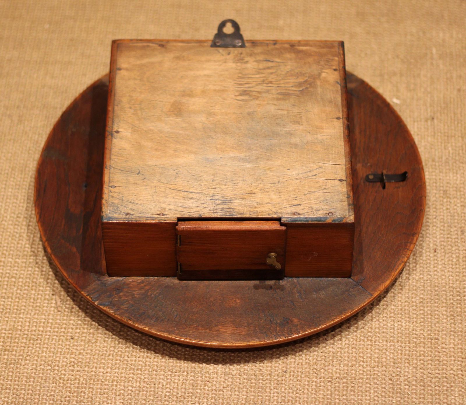 photo for sale Early 20th Century Oak Dial Clock