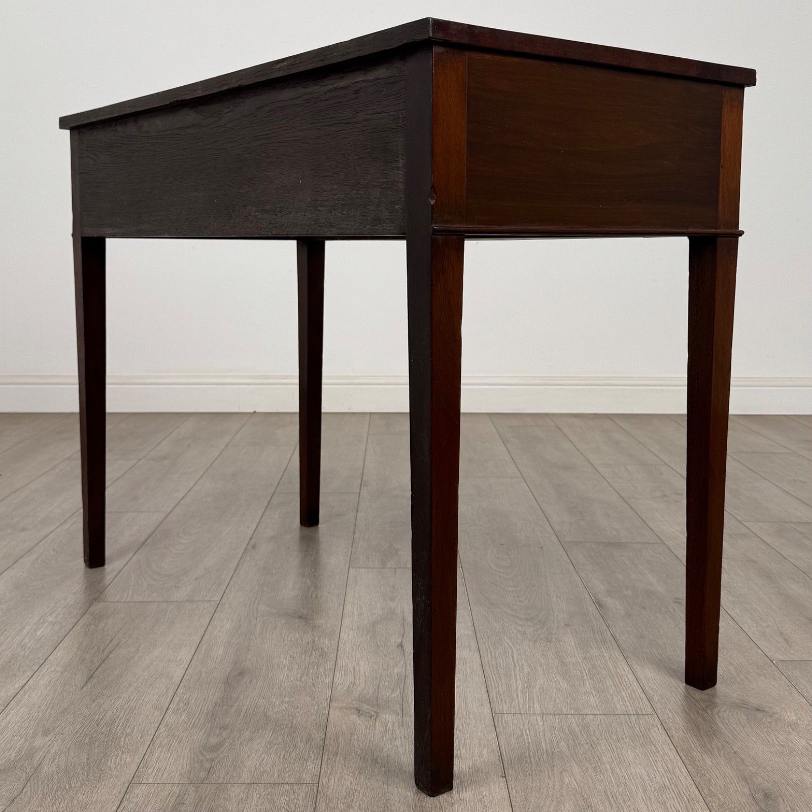 Antique 19th Century Serpentine Writing Table In Mahogany ( Af 5691 ) photo vinterior