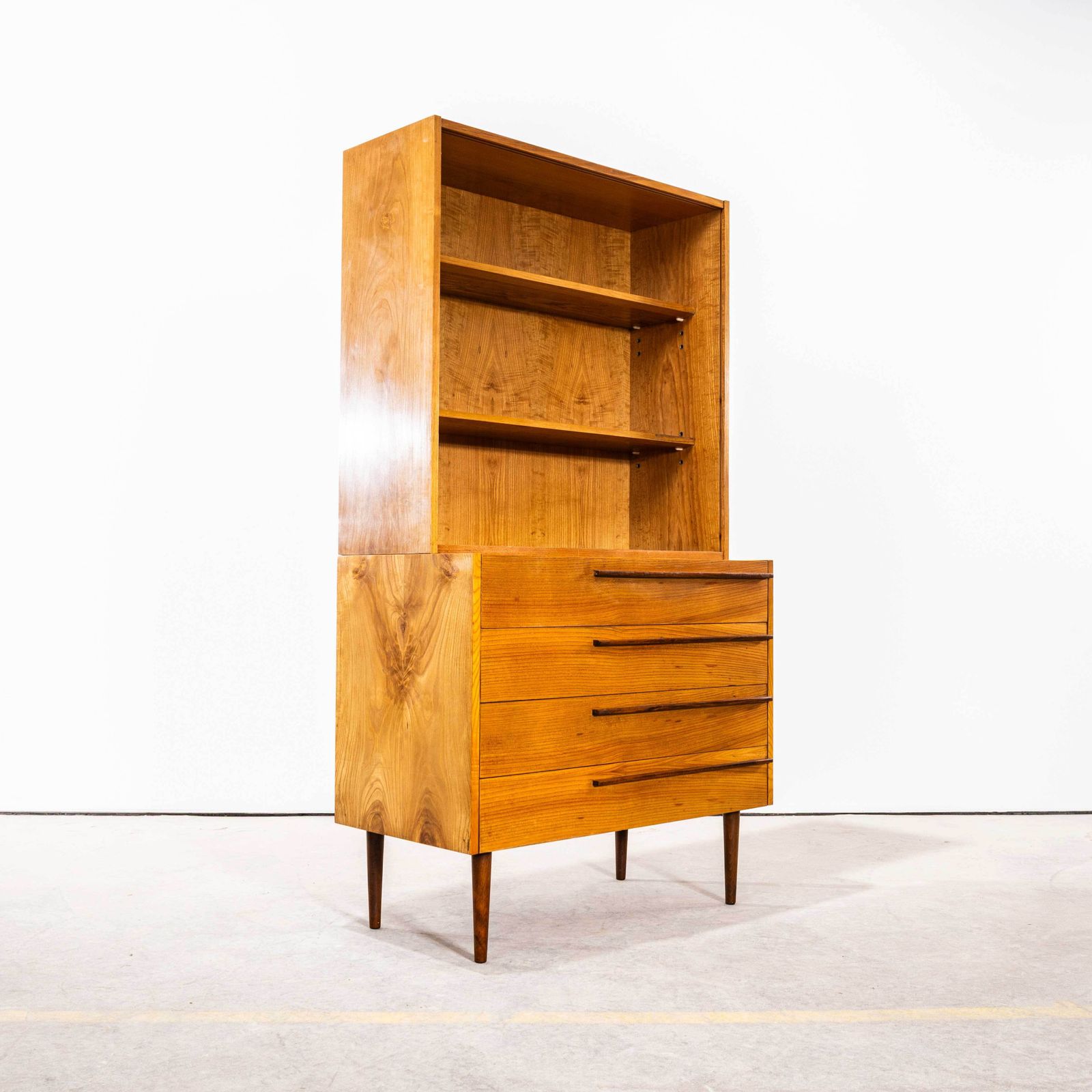 1960â€™S Four Drawer Shelved Mid Century Cabinet â€“ Up Zavody