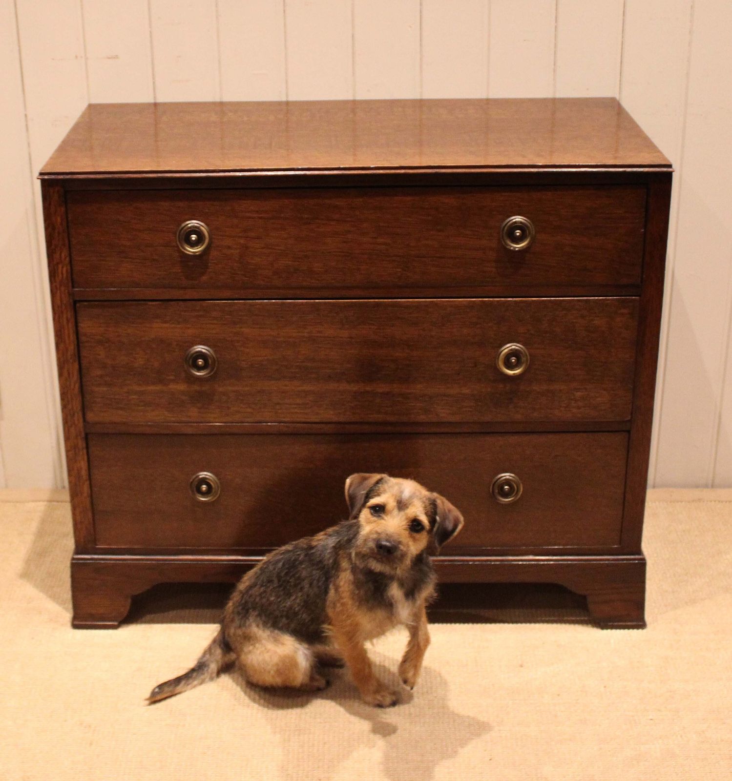 Furniture Early 20th Century Oak Chest Of Drawers photo
